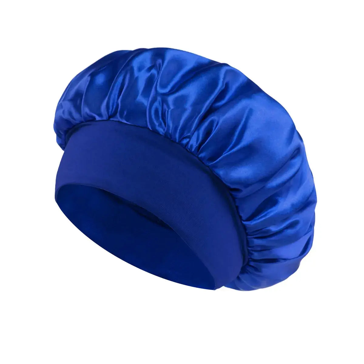 1pcs Soft Silk Satin Lined Bonnet Large Satin Hair Bonnet Household Sleep Shower Cap Hair Wrap Cover for Long Hair Salon Tool RosyasT