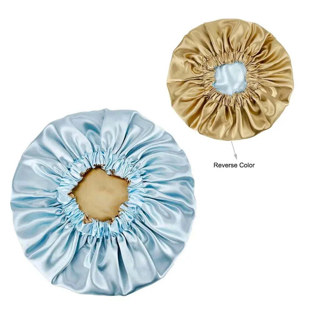 New Extra Large Women African Pattern Print Fabric Ankara Bonnets Satin Lined Bonnets Night Sleep Hat Ladies Turban Wholesale RosyasT