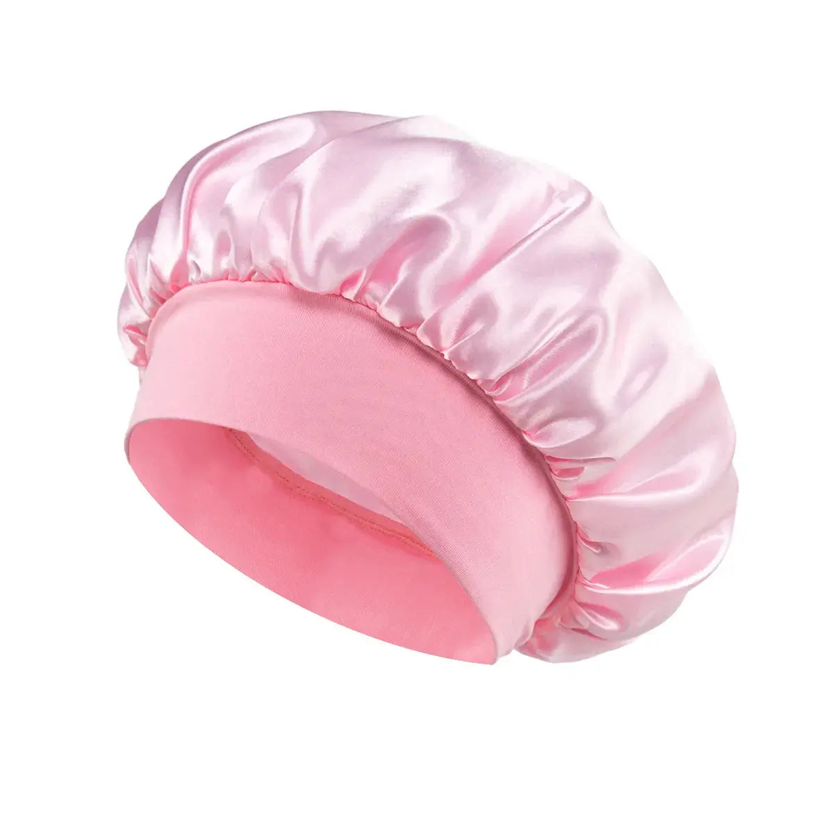 1pcs Soft Silk Satin Lined Bonnet Large Satin Hair Bonnet Household Sleep Shower Cap Hair Wrap Cover for Long Hair Salon Tool RosyasT