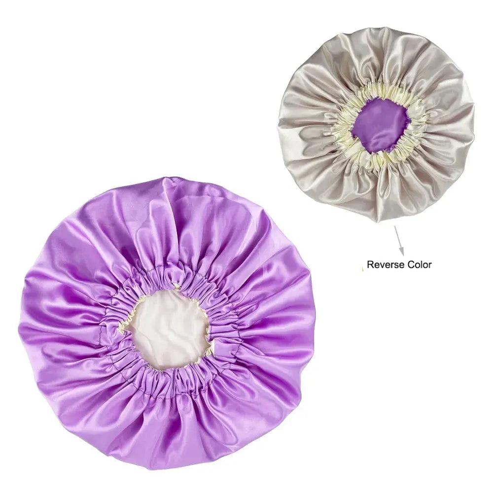 New Extra Large Women African Pattern Print Fabric Ankara Bonnets Satin Lined Bonnets Night Sleep Hat Ladies Turban Wholesale RosyasT