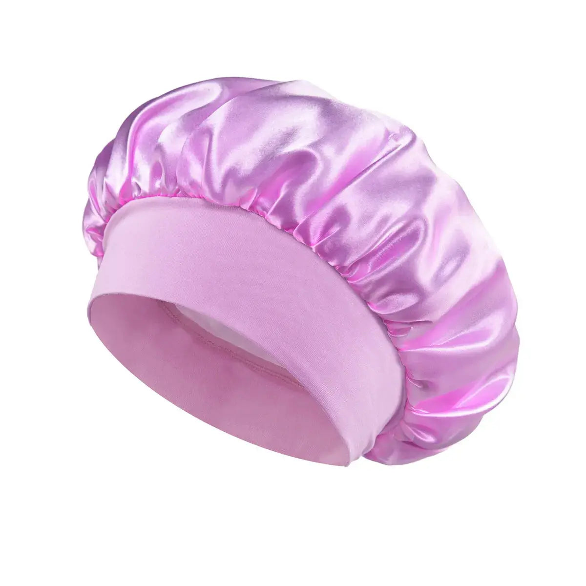 1pcs Soft Silk Satin Lined Bonnet Large Satin Hair Bonnet Household Sleep Shower Cap Hair Wrap Cover for Long Hair Salon Tool RosyasT