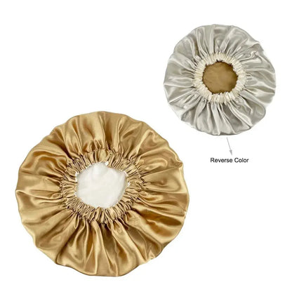 New Extra Large Women African Pattern Print Fabric Ankara Bonnets Satin Lined Bonnets Night Sleep Hat Ladies Turban Wholesale RosyasT