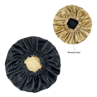 New Extra Large Women African Pattern Print Fabric Ankara Bonnets Satin Lined Bonnets Night Sleep Hat Ladies Turban Wholesale RosyasT